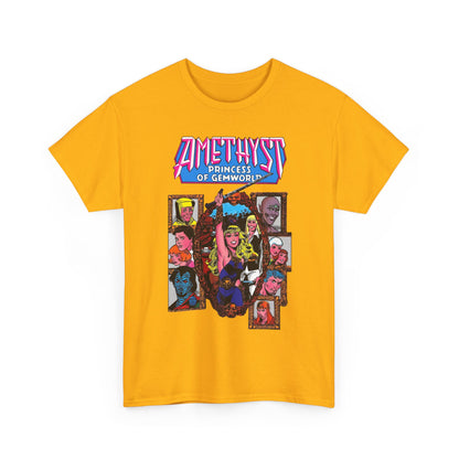 Amethyst Princess of Gemworld T-Shirt - Ernie Colon Art - Sardonyx, Dark Opal, Granch, Citrina - DC Comics