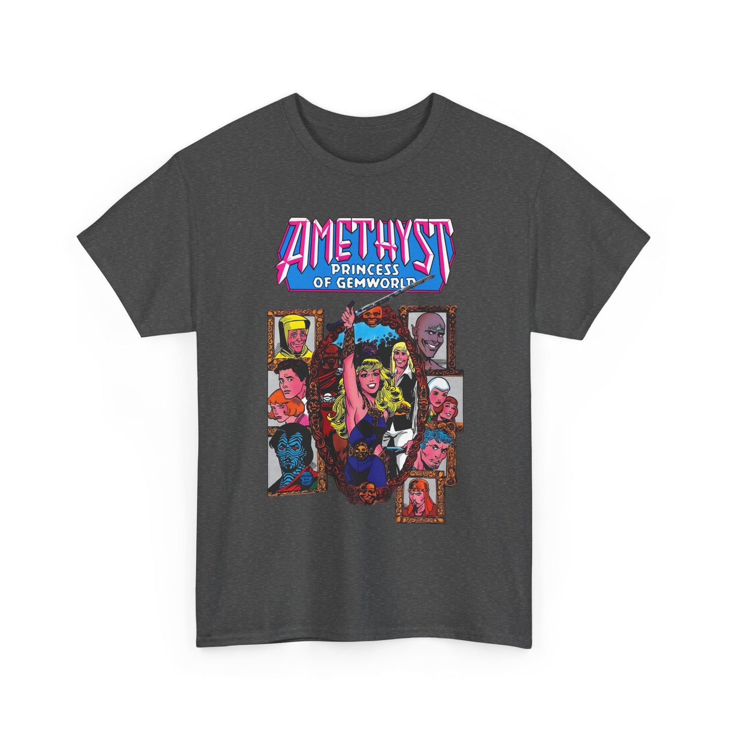 Amethyst Princess of Gemworld T-Shirt - Ernie Colon Art - Sardonyx, Dark Opal, Granch, Citrina - DC Comics