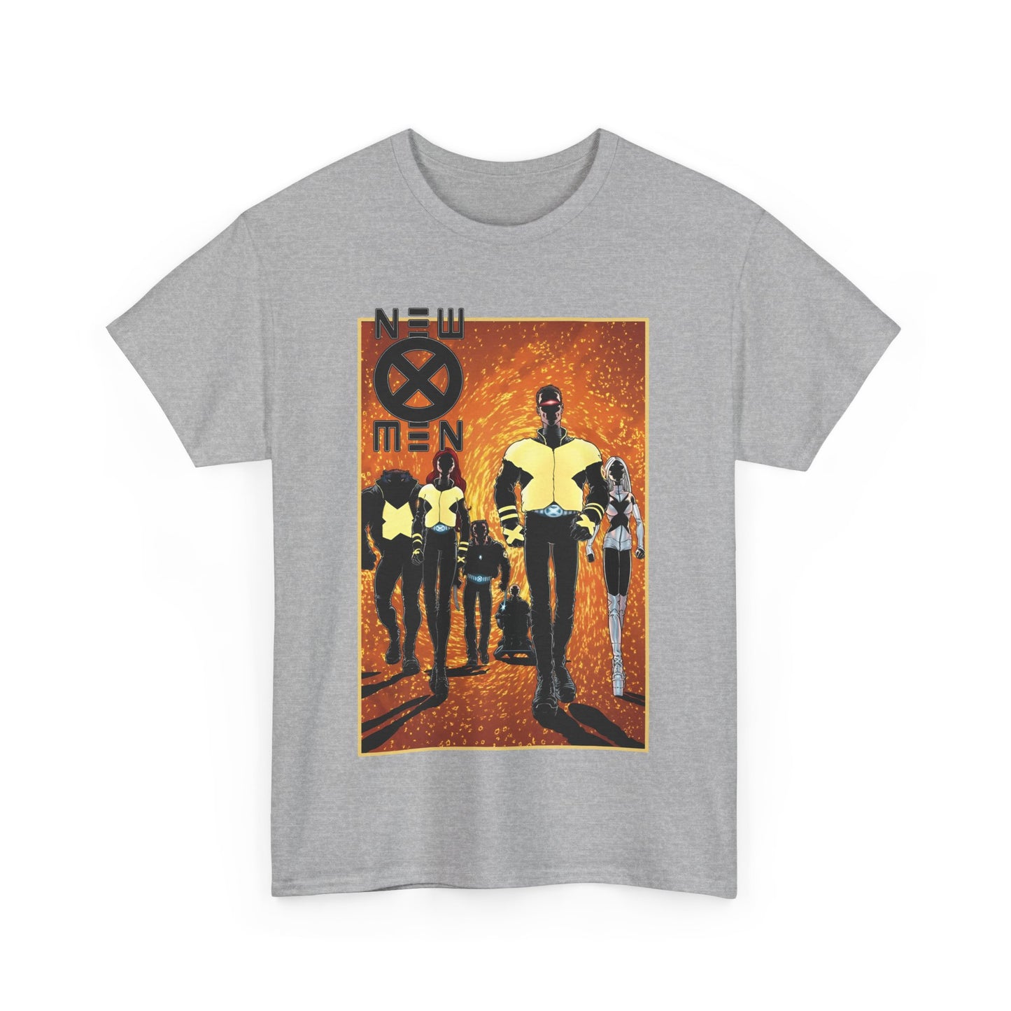 New X-Men T-Shirt - Frank Quitely Art - Wolverine, Cyclops, Jean Grey, Beast, Professor X - Marvel Comics - Grant Morrison Run
