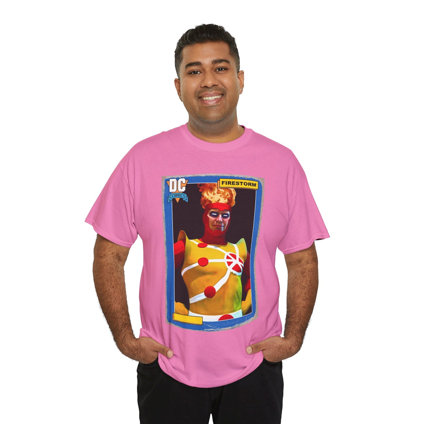Firestorm T-Shirt - Mark Spears Art - DC Universe Trading Card Homage - Ronnie Raymond - DC Comics