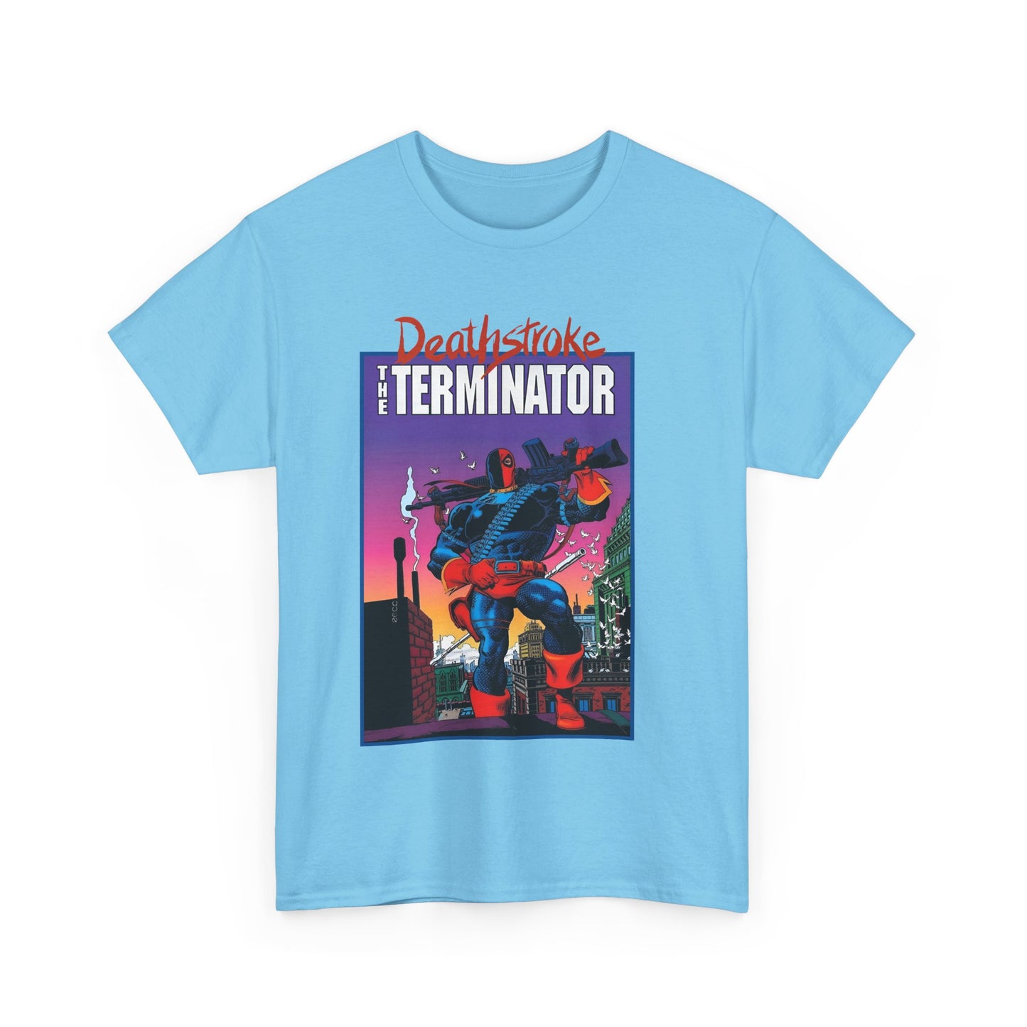 Deathstroke The Terminator T-Shirt - Mike Zeck Art - New Teen Titans Foe & Mercenary - Slade Wilson, Father of Jericho and Ravager - DC Comics - #1 Cover