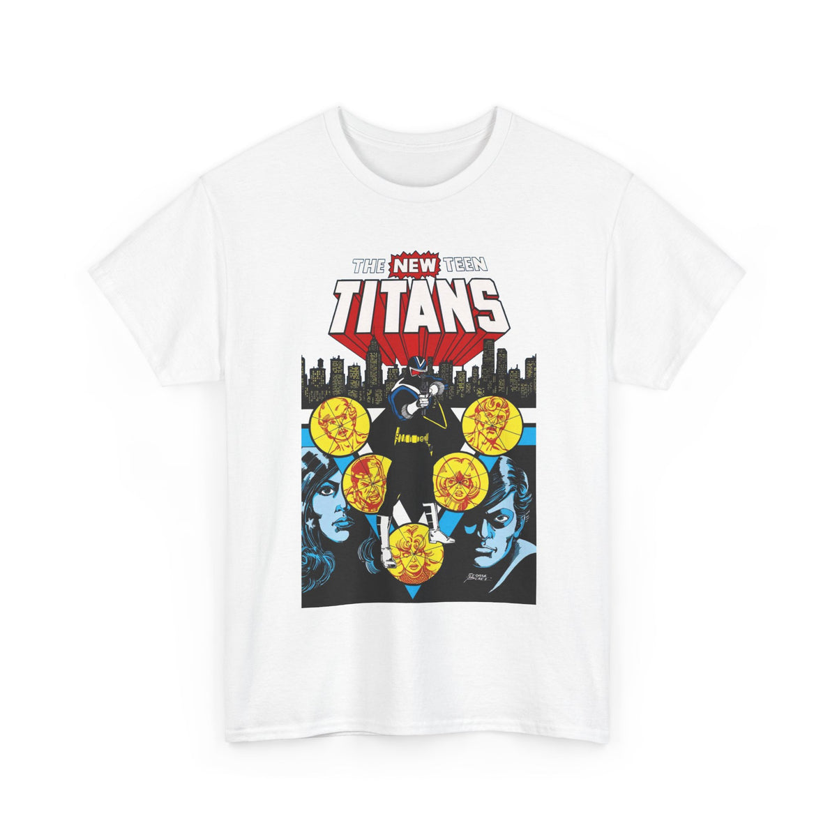 New Teen Titans T-Shirt - George Perez Art - Vigilante, Robin, Wonder Girl - Annual #2 Cover Art - DC Comics