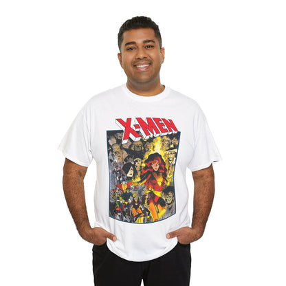 Uncanny X-Men T-Shirt - Arthur Adams Art - Dark Phoenix: From the Ashes Story - Storm, Cyclops, Wolverine, Rogue, Colossus, Nightcrawler - Marvel Comics