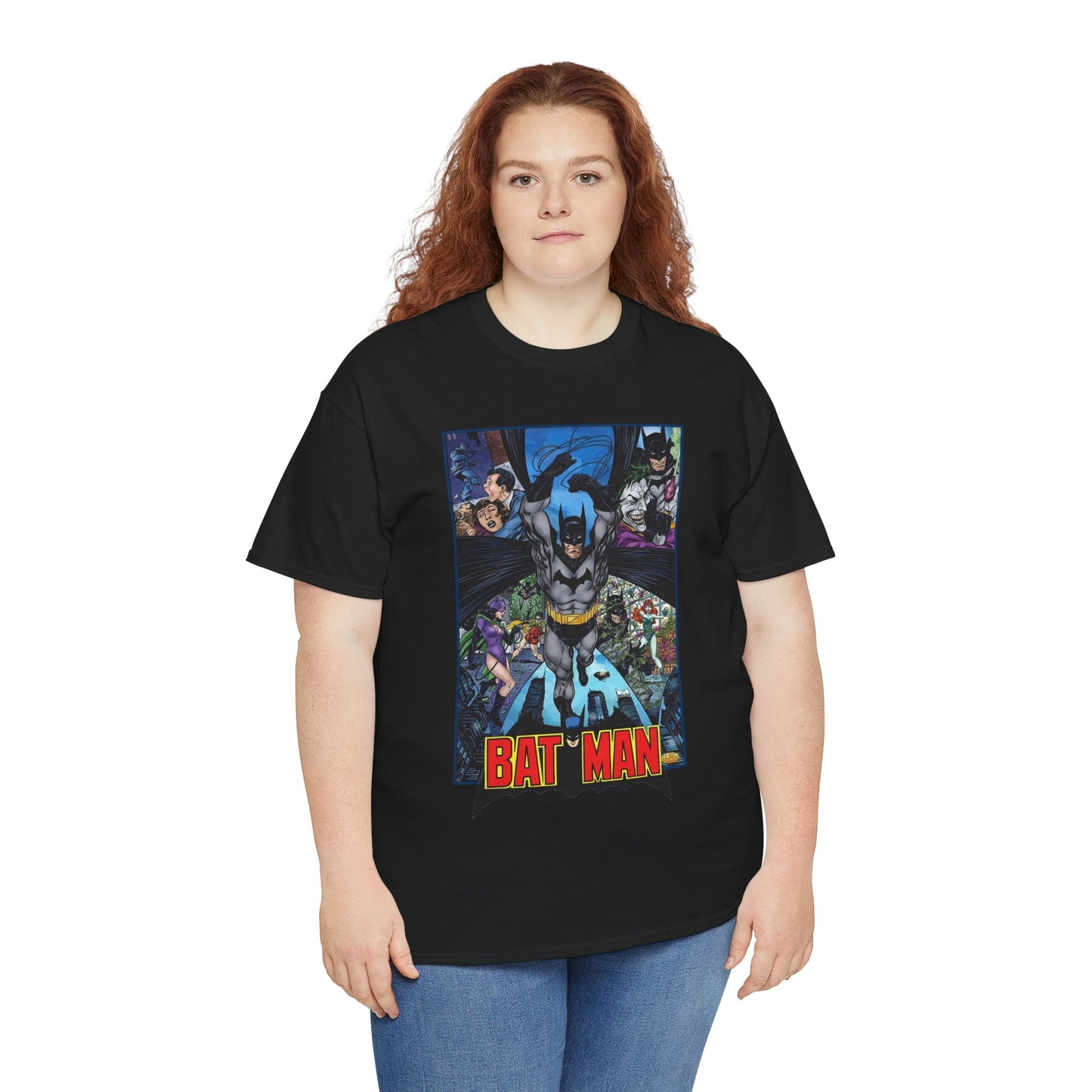 Batman T-Shirt - John Byrne Art - Joker, Catwoman, Poison Ivy - Caped Crusader - DC Comics