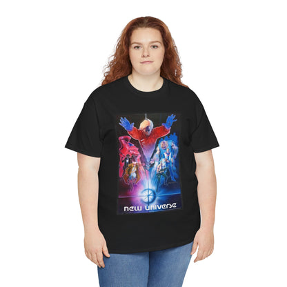 New Universe T-Shirt - Bill Sienkiewicz Art - Star Brand, Night Mask, Justice, DP7, Psi-Force, Kickers Inc - Marvel Comics
