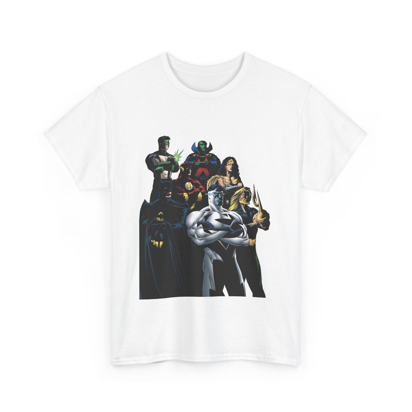 JLA T-Shirt - Howard Porter Art - Superman, Batman, Wonder Woman, Flash - DC Comics