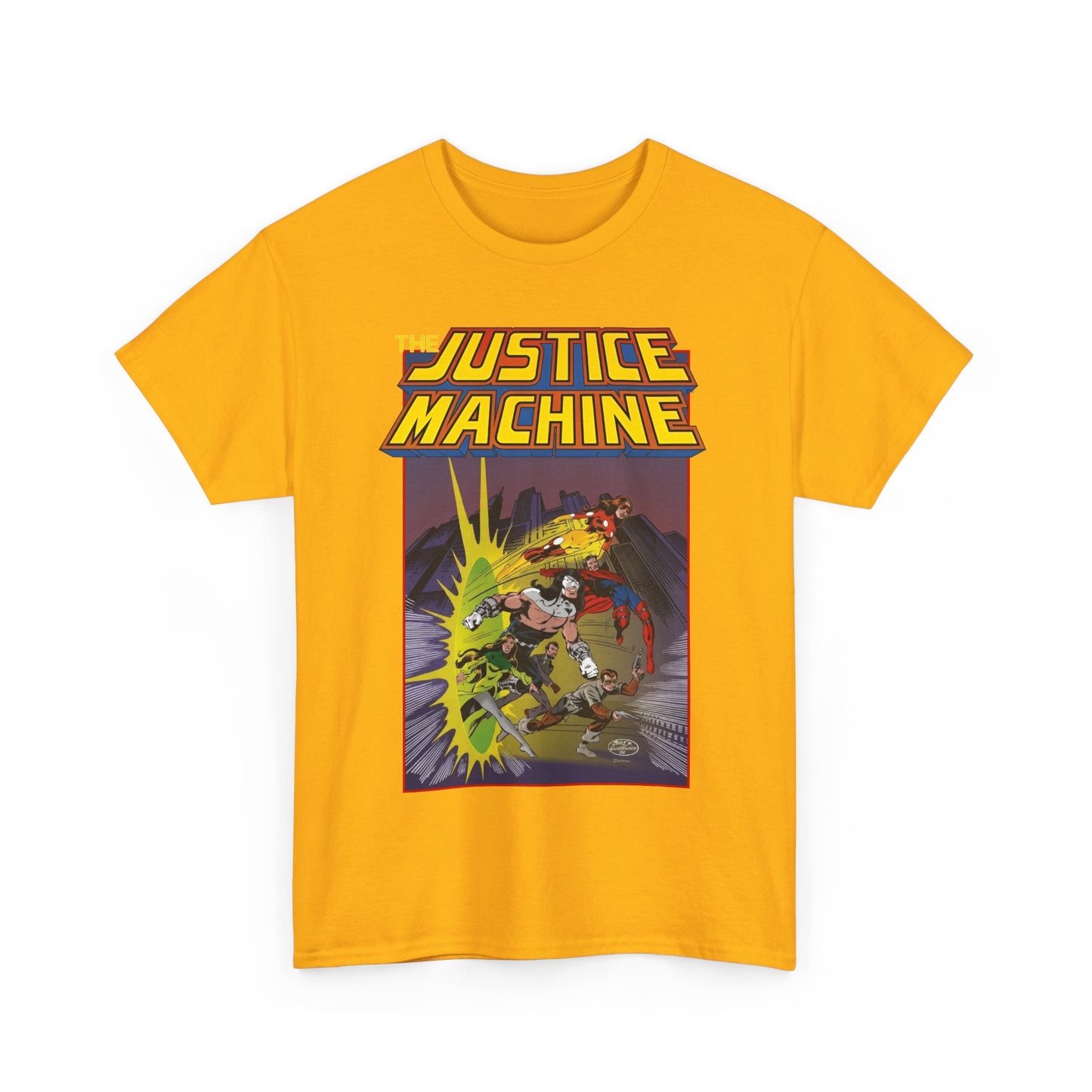 Justice Machine T-Shirt - John Byrne Art - Comico Comics