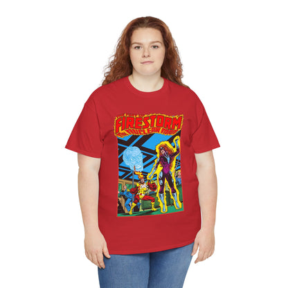 Fury of Firestorm T-Shirt - Pat Broderick Art - Vs Plastique - #7 Cover Art - DC Comics
