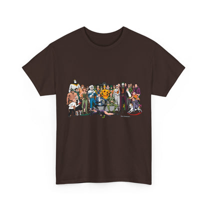 Secret Origins of Super-Villains T-Shirt - Dick Giordano Art - DC Comics - Joker, Mirror Master, Captain Cold, Lex Luthor, Scarecrow, Poison Ivy, Grodd