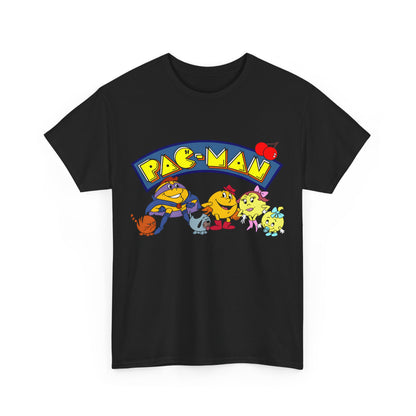 Pac-Man T-Shirt - Ms Pac-Man, Baby Pac - Hanna-Barbera Saturday Morning Cartoon - Popular 1980s TV Animation