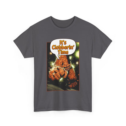 The Thing Shirt - Adam Kubert Art - It's Clobberin' Time - Fantastic Four Member - Marvel Comics