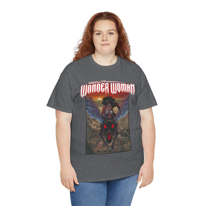 Absolute Wonder Woman T-Shirt - Hayden Sherman Art - DC Comics All-In - Raised in Hell by Circe - Riding Pegasus
