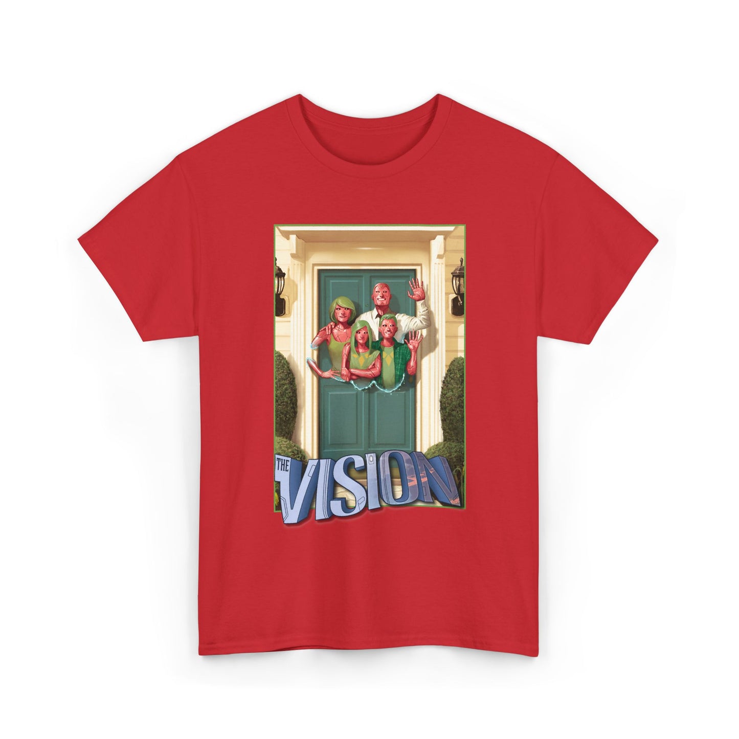 Vision T-Shirt - Mike Del Mundo Art - Avengers Member - The Visions Family - Tom King Story - Future MCU Series - Marvel Comics