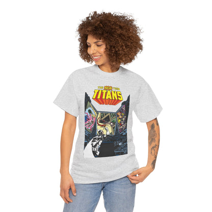 New Teen Titans T-Shirt - George Perez Art - Dr. Light, Titans Tower - DC Comics
