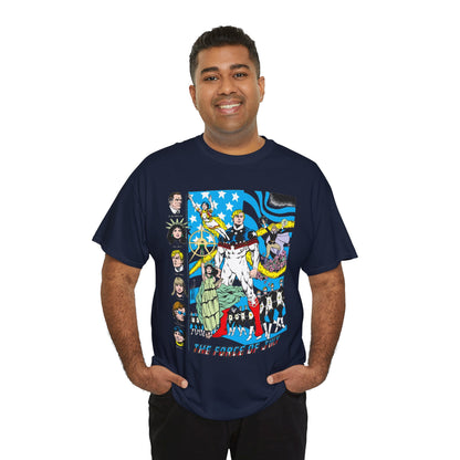 Force of July T-Shirt - Batman and the Outsiders Villains - Lady Liberty, Major Victory, Mayflower, Silent Majority - DC Comics