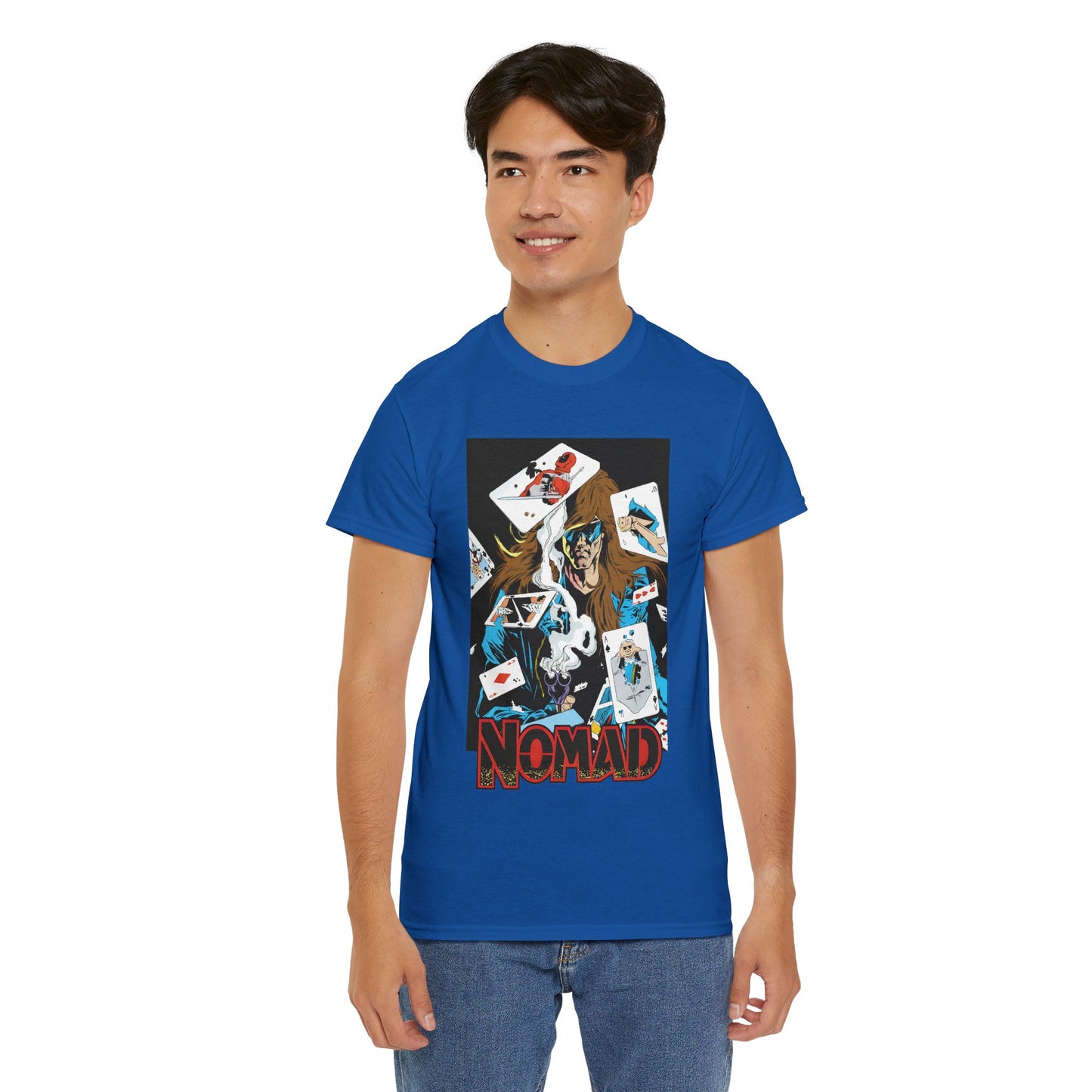 Nomad T-Shirt - S. Clarke Hawbaker, Mark McKenna Art - Jack Monroe - Playing Cards with Deadpool & Bushwacker - Marvel Comics