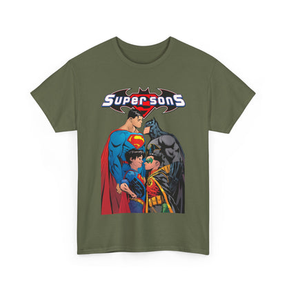 Super Sons T-Shirt - Jorge Jimenez Art - Superman, Batman, Jon Kent, Damian Wayne - DC Comics - Sons of Superman & Batman