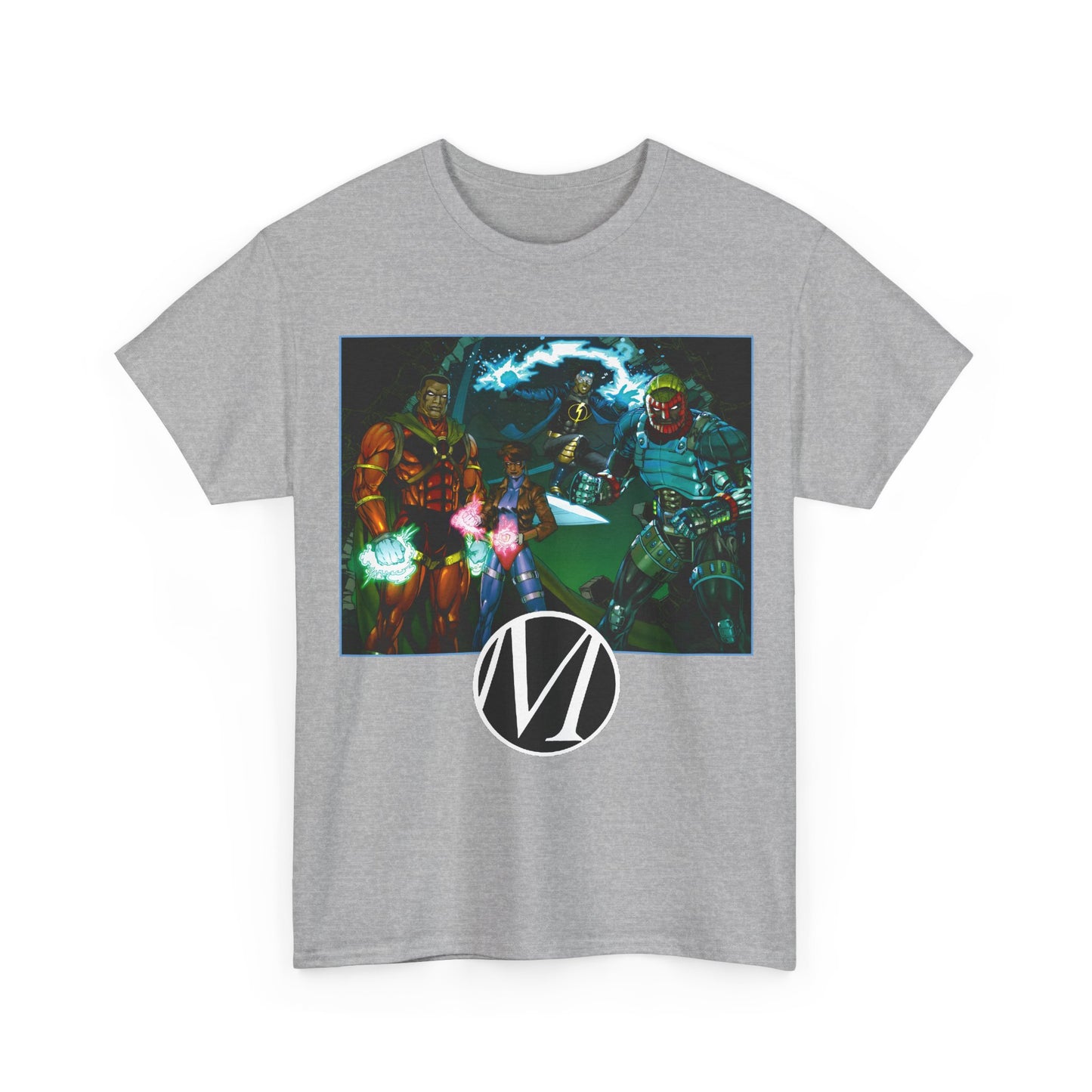 Milestone Comics Heroes T-Shirt - Static, Icon, Rocket, Hardware - Dakota - DC Comics, Milestone Media