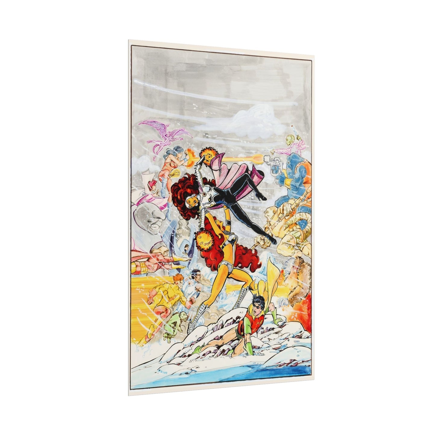 New Teen Titans Rolled Poster - George Perez Art - Starfire Vs Blackfire - DC Comics - Multiple Sizes Up to 24"x36"