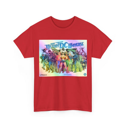 New History of the DC Universe T-Shirt - Wonder Woman, Wildcat, Black Canary, Sgt. Rock, Etrigan, Spectre, Jonah Hex - DC Comics