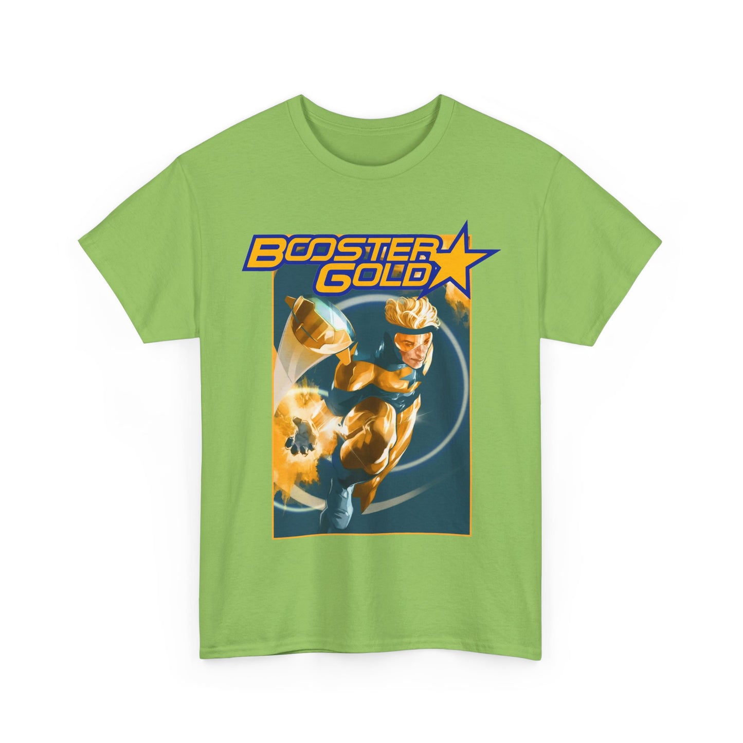Booster Gold T-Shirt - Don Aguillo Art - Justice League: The Omega Act - DC Comics