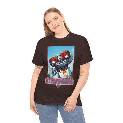 Steelworks T-Shirt - Jon Bogdanove Art - John Henry Irons - Superman Family - DC Comics