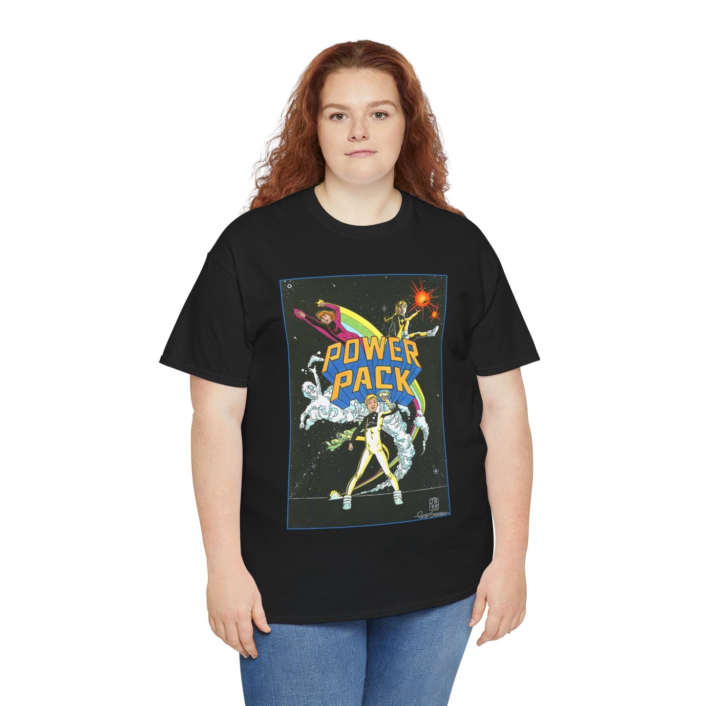 Power Pack T-Shirt - June Brigman, Roy Richardson, Bob Share Art - Ad Recreation - Marvel Comics