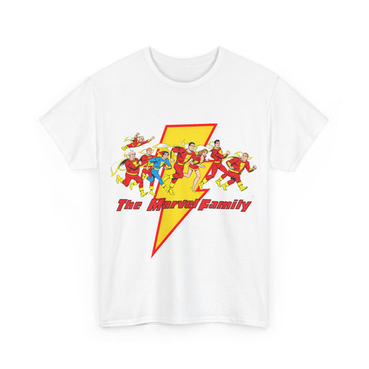 Marvel Family T-Shirt - Shazam - DC Comics - Mary Marvel, Hoppy the Marvel Bunny, Uncle Marvel, Captain Marvel Jr - DC Who's Who Art