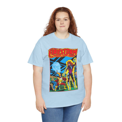 Fury of Firestorm T-Shirt - Pat Broderick Art - Vs Plastique - #7 Cover Art - DC Comics
