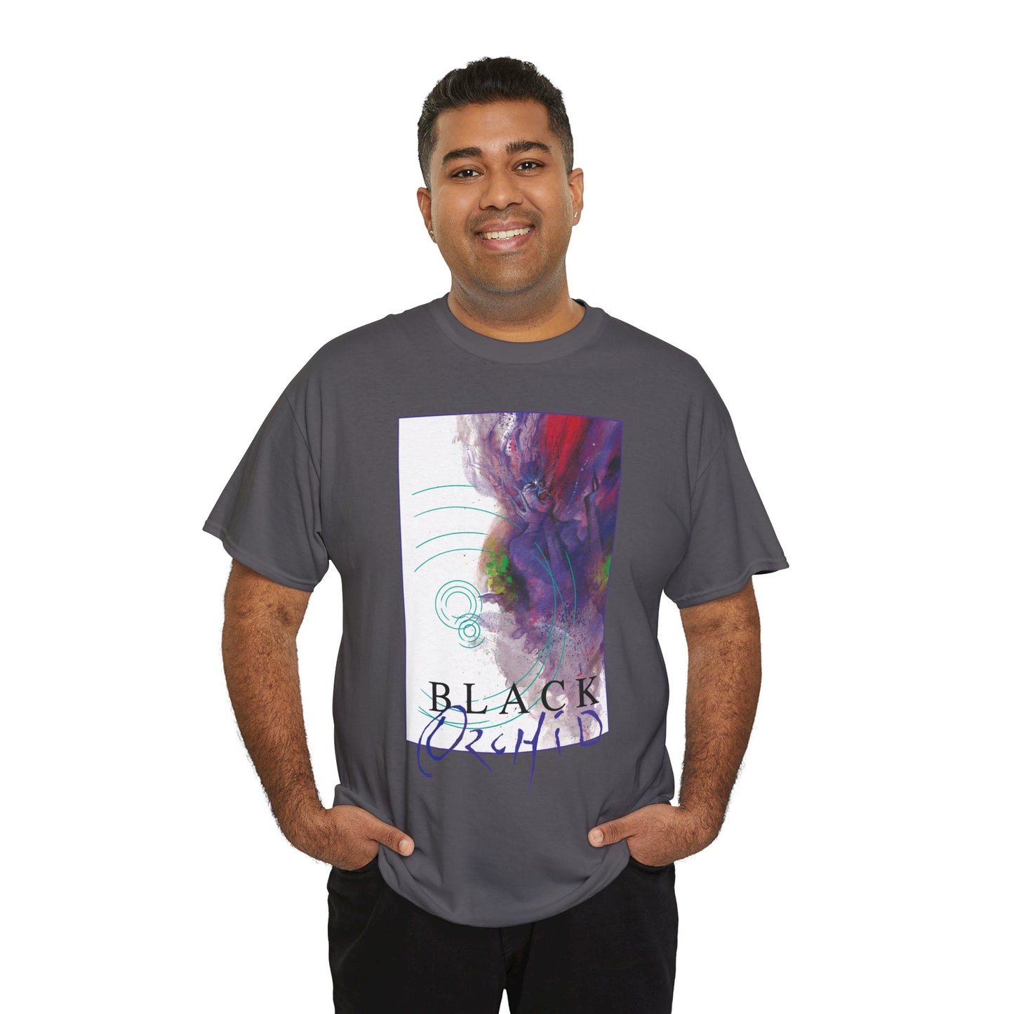 Black Orchid T-Shirt - Dave McKean Art - Neil Gaiman 1980s Story - DC/Vertigo Comics