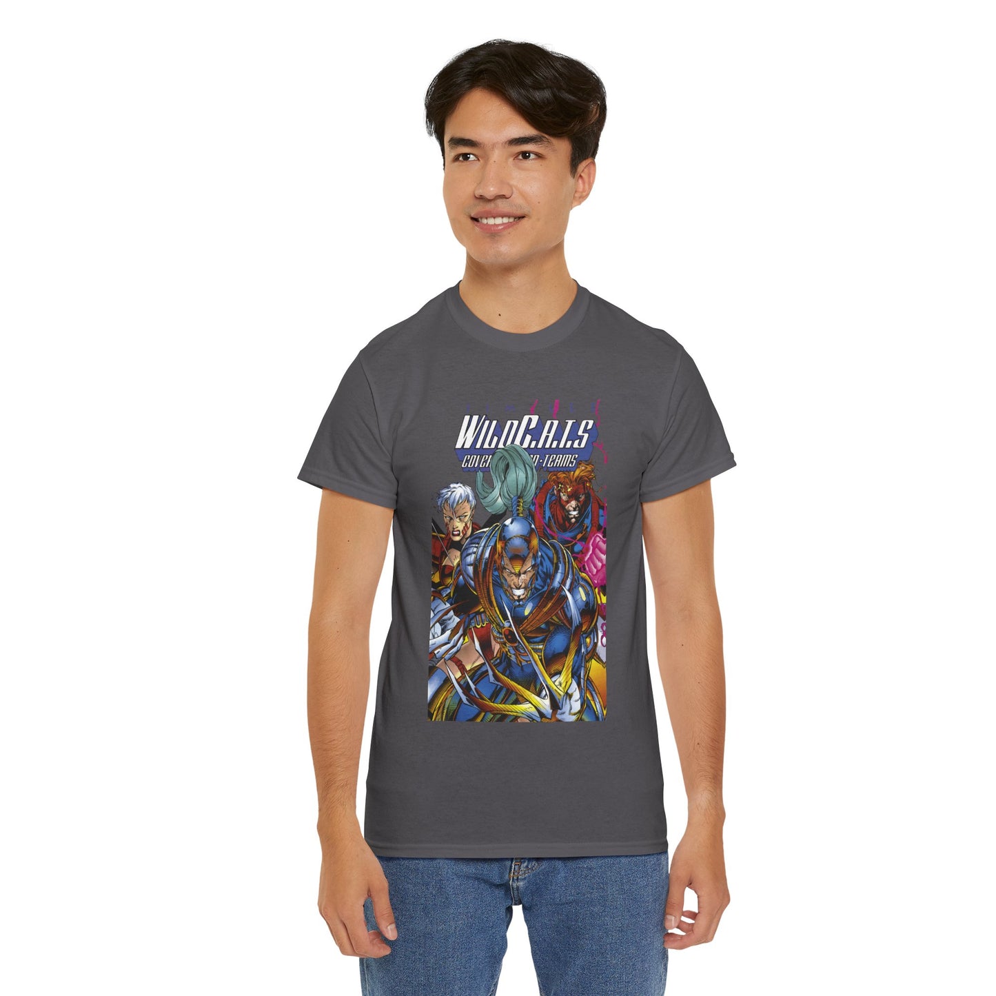 Wildcats T-Shirt - Jim Lee Art - Spartan, Warblade, Zealot - DC/Wildstorm/Image Comics