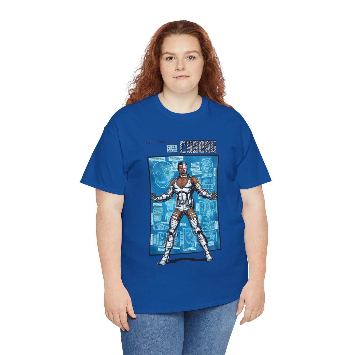 Cyborg T-Shirt - George Perez Art - New Teen Titans Pin-Up Poster - Victor Stone - DC Comics