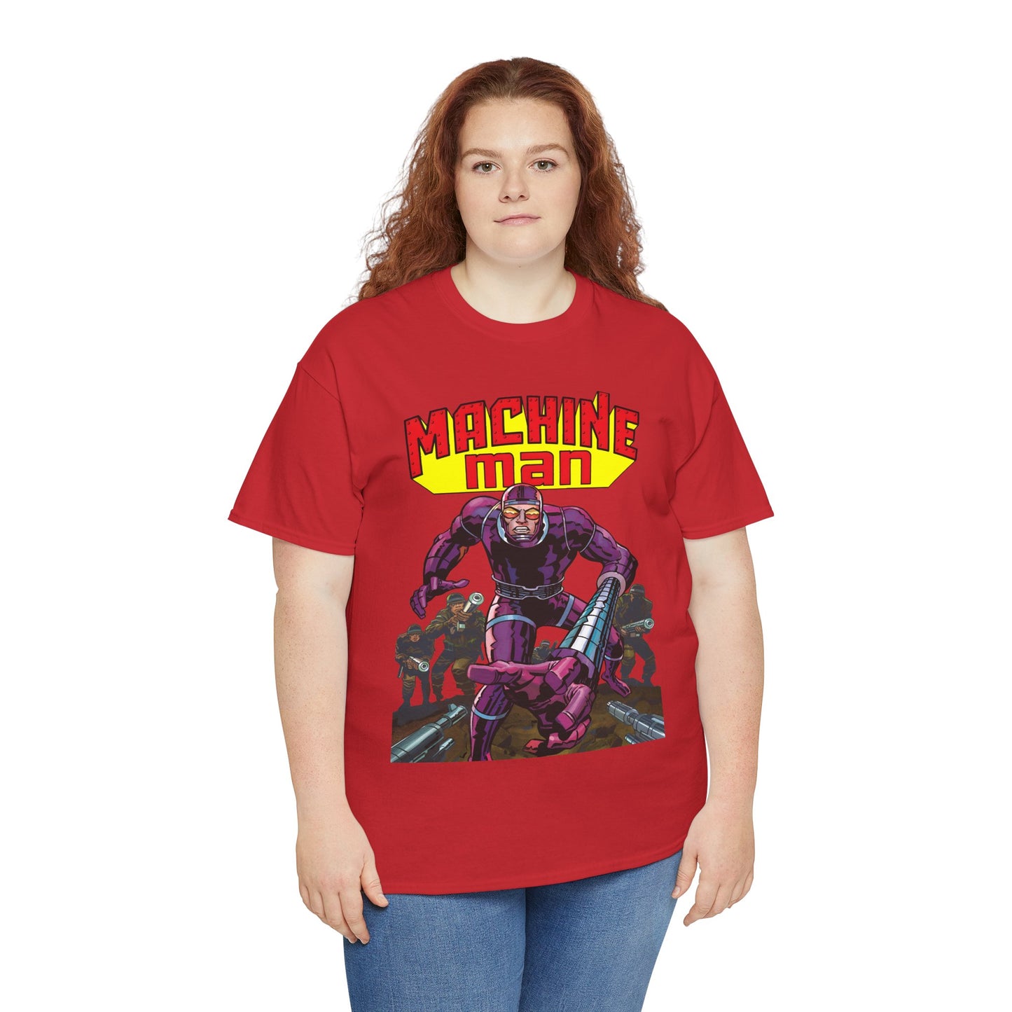 Machine Man T-Shirt - Jack Kirby Creation - Popular 1970s Hero - Marvel Comics