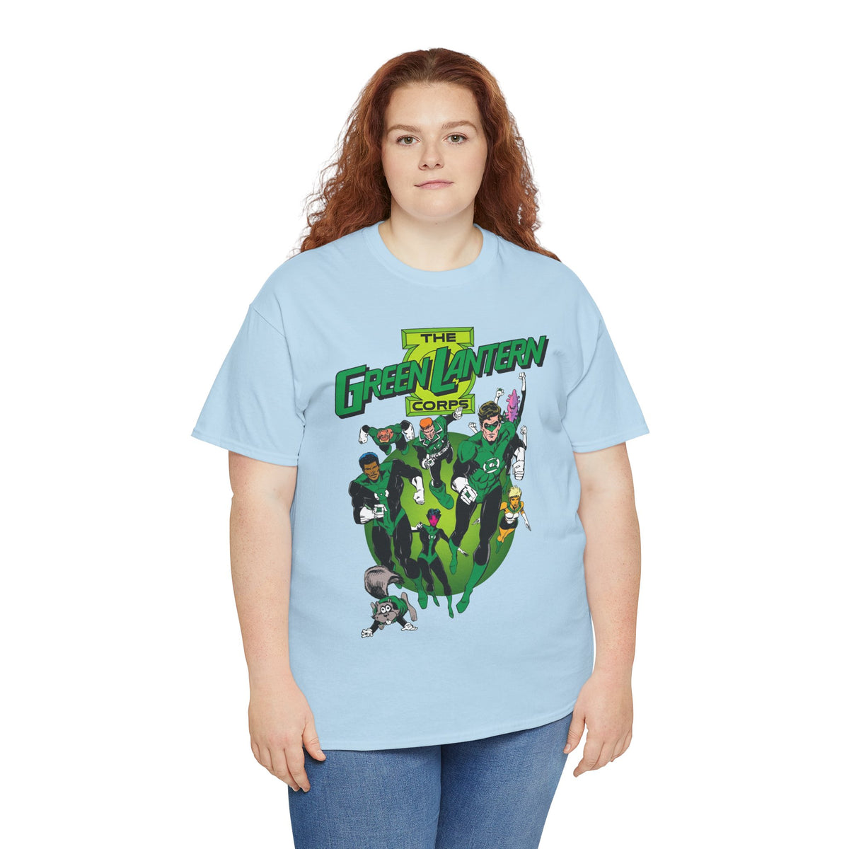 Green Lantern Corps T-Shirt - Joe Staton Art - Hal Jordan, John Stewart, Arisia, Kilowog, Katma Tui - DC Comics