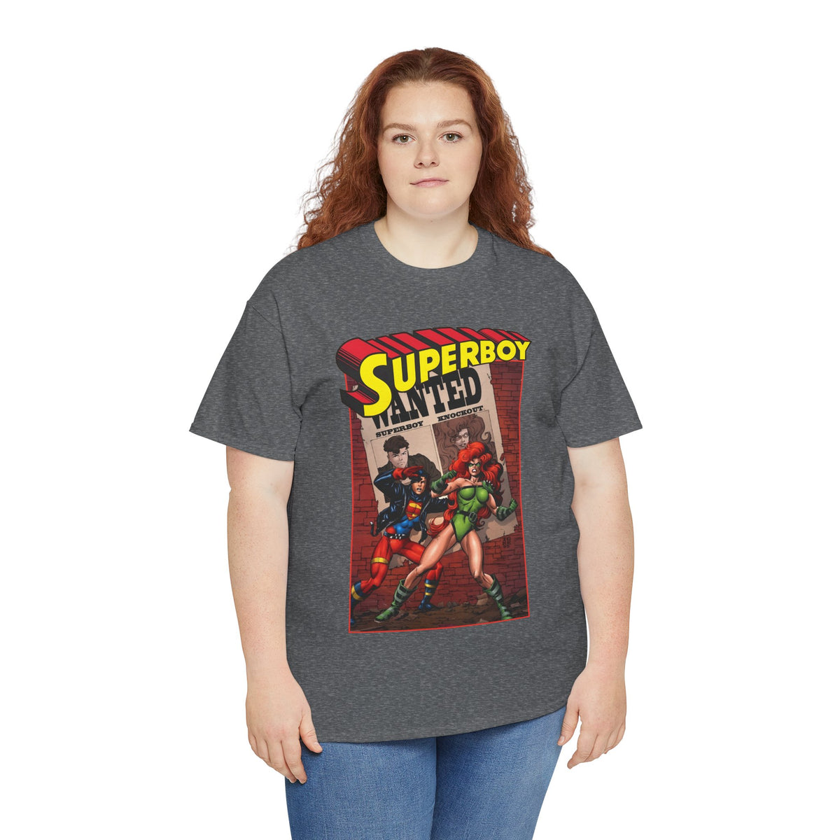 Superboy T-Shirt - Tom Grummett Art - Knockout - DC Comics