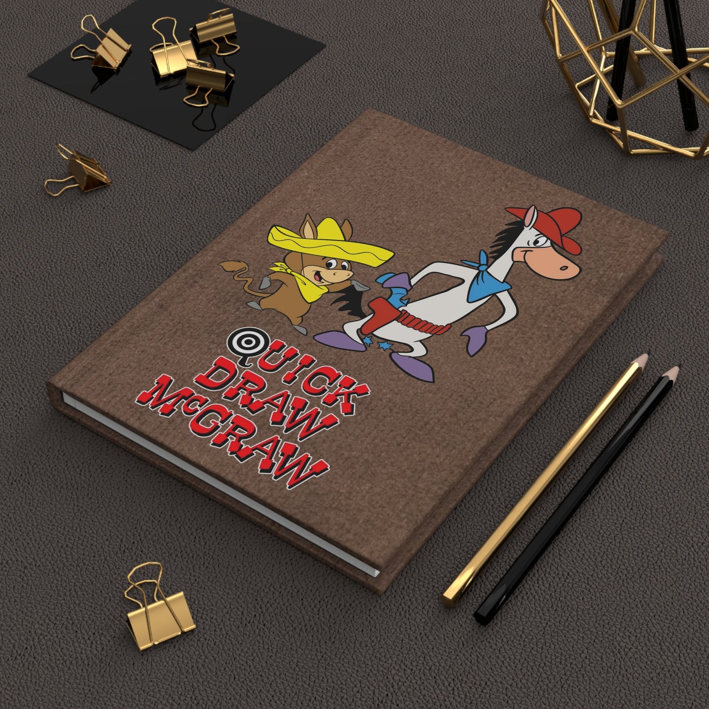 Quick Draw McGraw & Baba Looey Hardcover Journal - 150 Lined Pages - Beloved Hanna-Barbera Cartoon