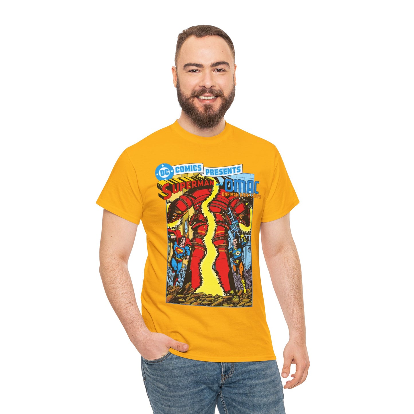 DC Comics Presents #61 T-Shirt - George Perez Art - Superman & OMAC Team-Up - DC Comics