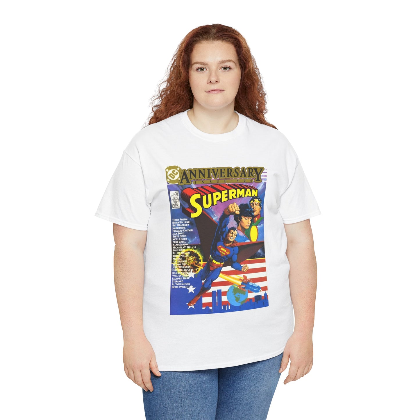 Superman #400 T-Shirt - Howard Chaykin & Frank Miller Art - Jor-El, Lara, Krypton - DC Comics
