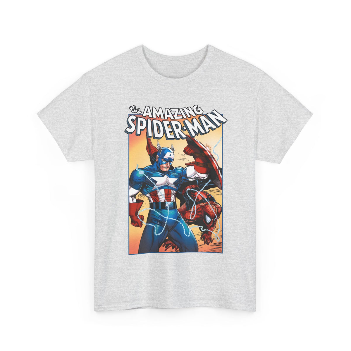 Amazing Spider-Man & Captain America T-Shirt - Todd McFarlane Art - Marvel Comics