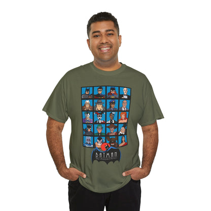 Batman T-Shirt - Animated Series - Harley Quinn, Batgirl, Joker, Bane, Robin, Two-Face, Catwoman, Riddler - Classic TV Cartoon Series