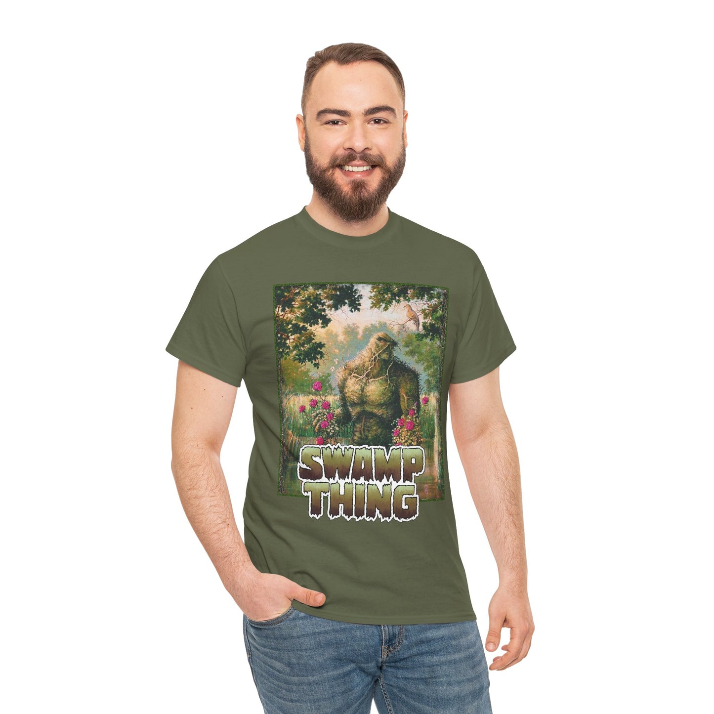 Swamp Thing T-Shirt - Michael Zulli Art From the 1993 Poster - Alec Holland, Parliament of Trees - DC Comics, Vertigo Comics