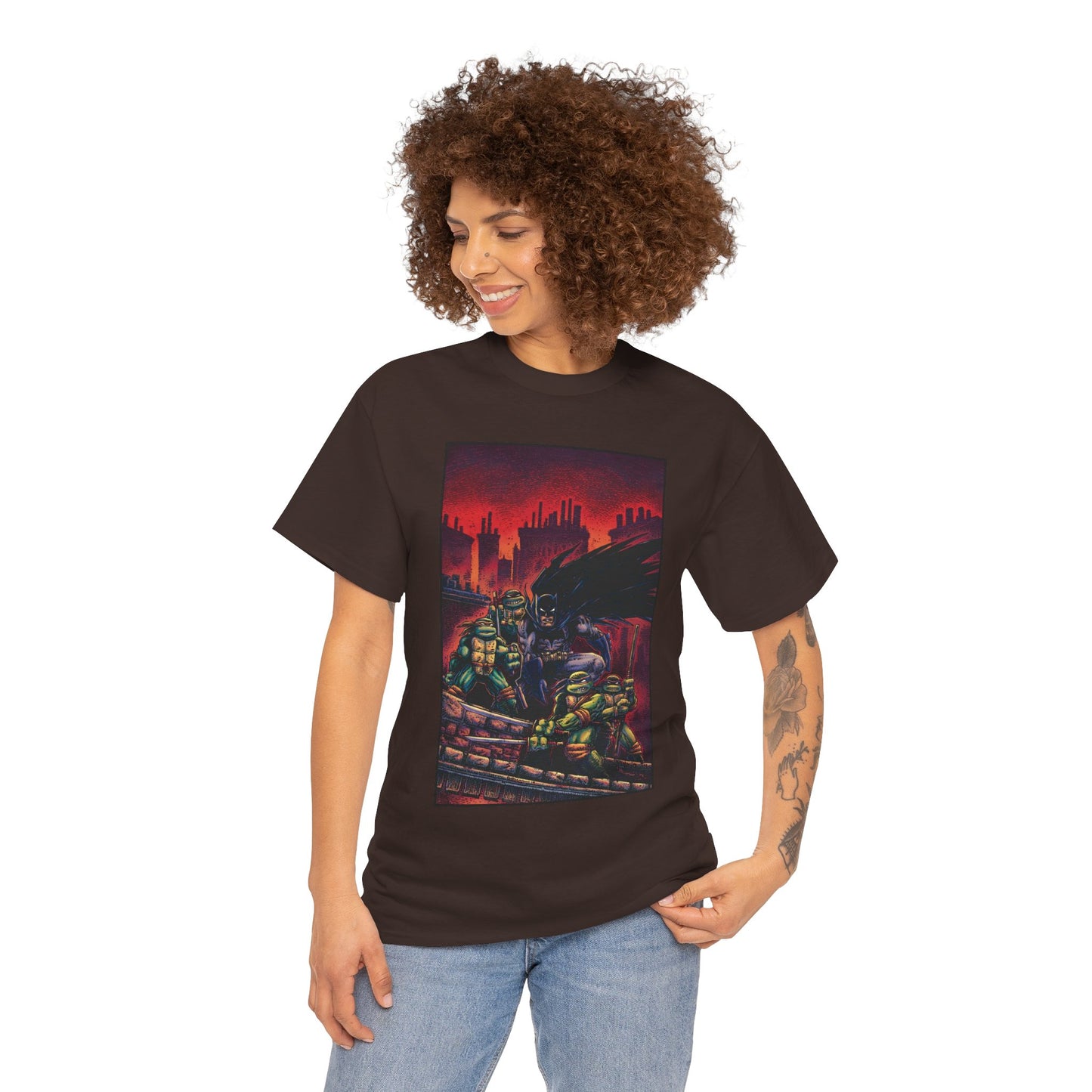 Batman & Teenage Mutant Ninja Turtles T-Shirt - Kevin Eastman Art - TNMT - DC Comics