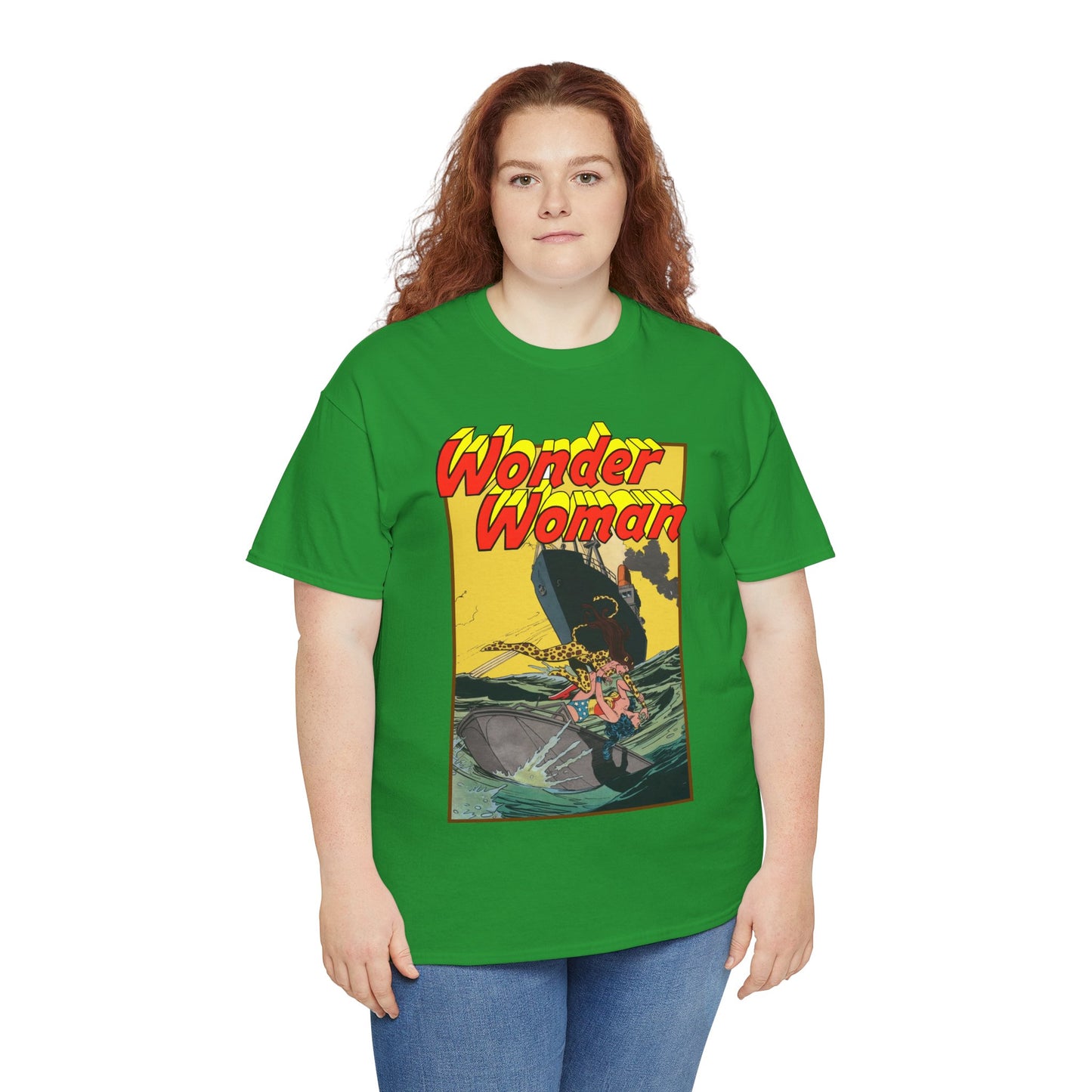 Wonder Woman Vs Cheetah T-Shirt - Rich Buckler & Dan Giordano Art - DC Comics
