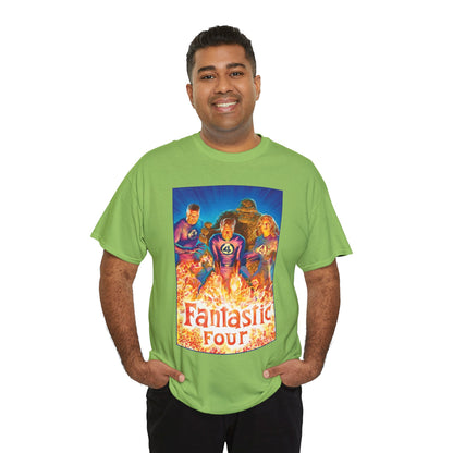 Fantastic Four T-Shirt - Alex Ross Art - Mr. Fantastic, Invisible Woman, Human Torch, The Thing - Marvel Comics