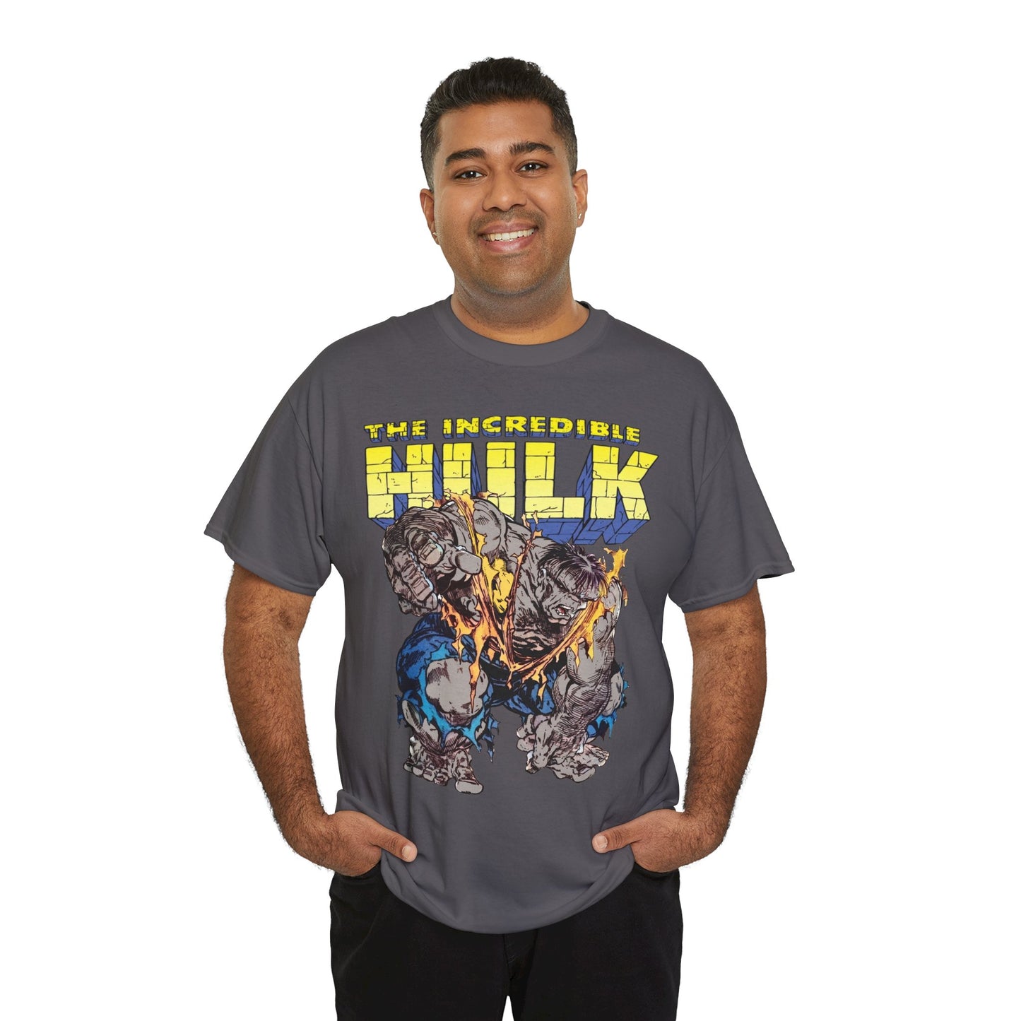 Incredible Hulk T-Shirt - Todd McFarlane Art - Marvel Comics - Grey Hulk, Bruce Banner