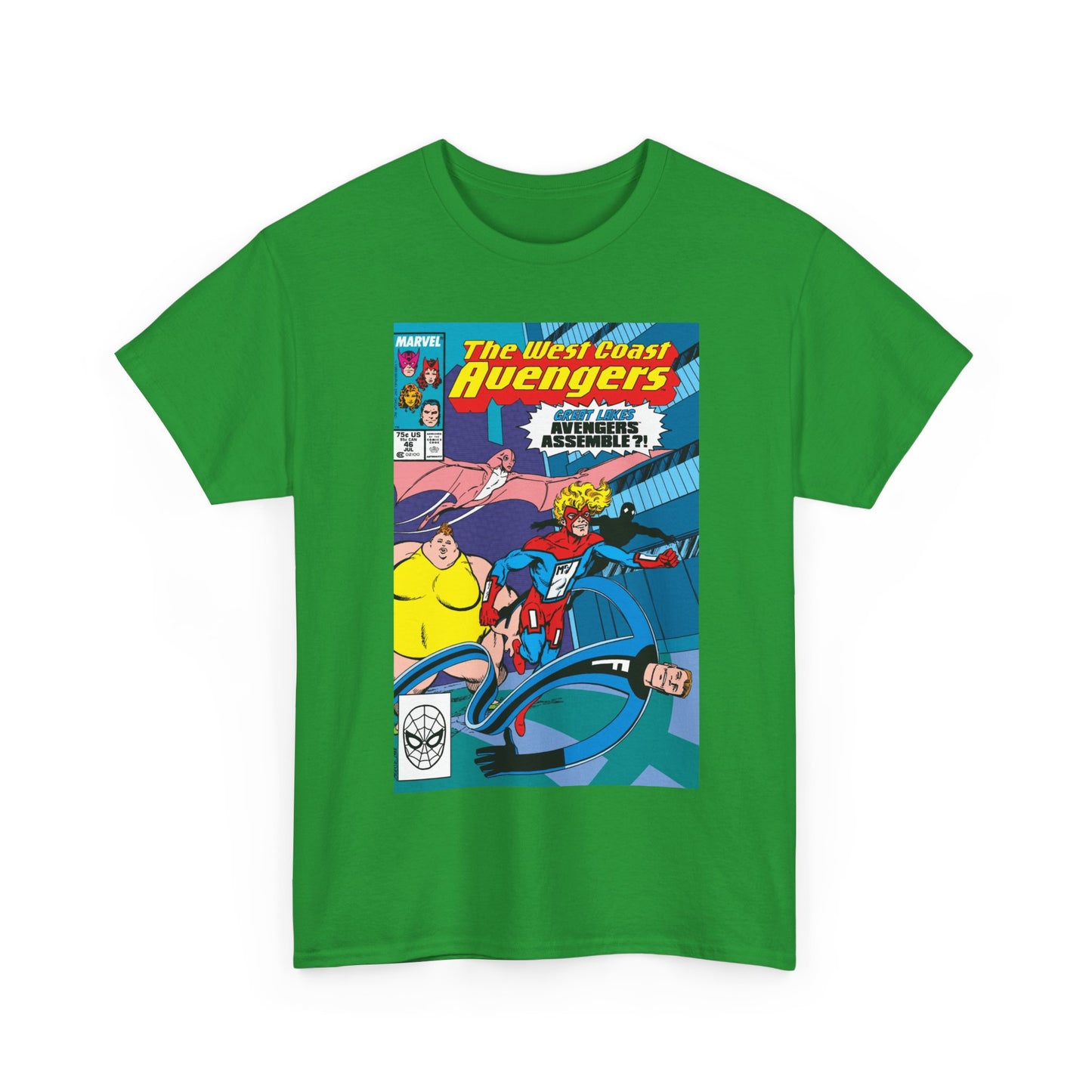 West Coast Avengers #46 T-Shirt - John Byrne Art - Great Lakes Avengers Appearance - Marvel Comics