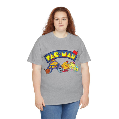 Pac-Man T-Shirt - Ms Pac-Man, Baby Pac - Hanna-Barbera Saturday Morning Cartoon - Popular 1980s TV Animation