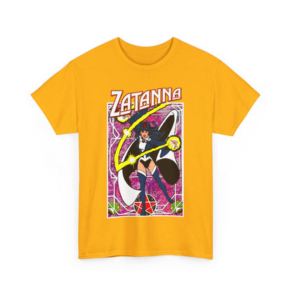 Zatanna T-Shirt - George Perez Postcard Art - Justice League Magic Member - JLA Satellite Era - DC Comics