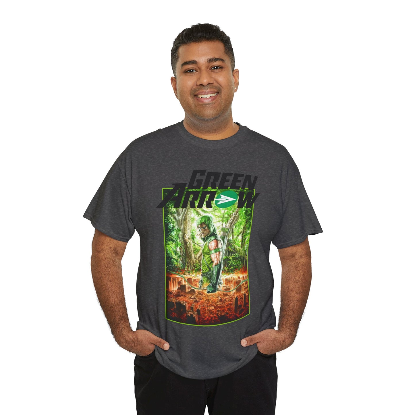 Green Arrow T-Shirt - Mauro Cascioli Art - Brightest Night Cover - Emerald Archer - DC Comics