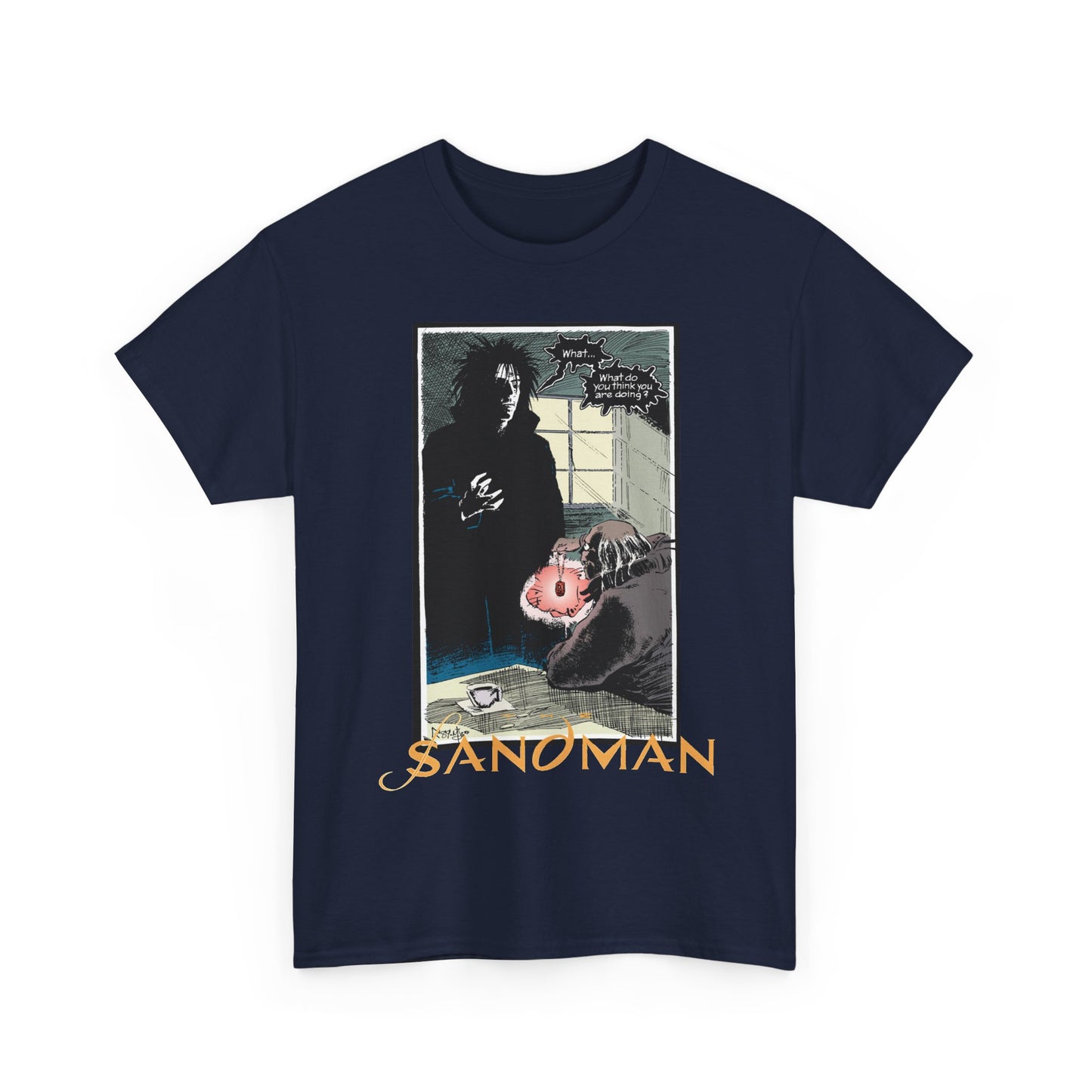 Sandman T-Shirt - Mike Dringenberg & Malcolm Jones III Art - What Do You Think You're Doing? - DC/Vertigo Comics